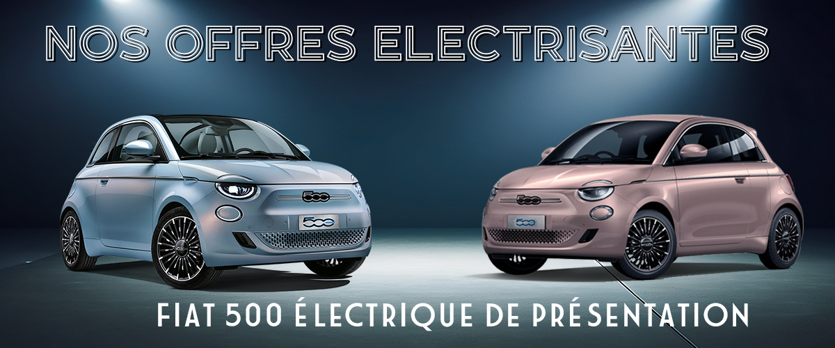 Nos offres électrisantes sur la Fiat 500 électrique